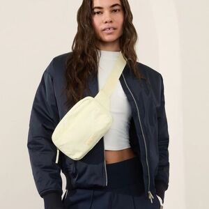 NWT Athleta All About Large Crossbody Belt Bag Butter Yellow Fanny pack